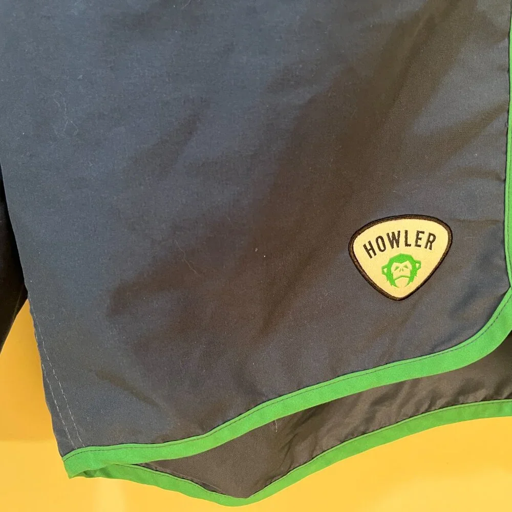 🌊 Howler Brothers Men’s 32 Blue Green Swim Trunks Shorts 8” Inseam EUC 🩳